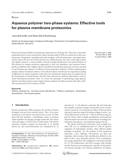 Aqueous polymer two-phase systems: Effective