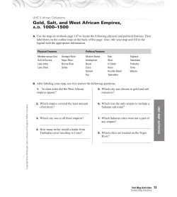 Gold, Salt, and West African Empires, A.D. 1000&ndash;1500
