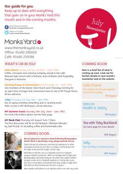 Newsletter - Monks Yard