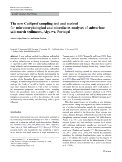 The new CutSprof sampling tool and method for micromorphological