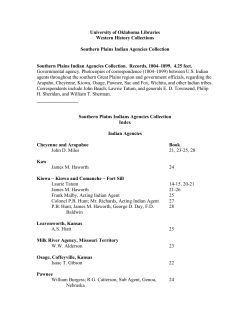 Southern Plains Indians Agencies Collection