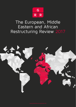 Switzerland Freezing Orders - Global Restructuring Review