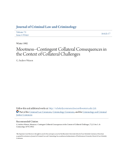 Mootness--Contingent Collateral Consequences in the Context of