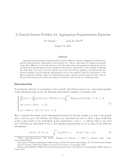 A General Inverse Problem for Aggregation