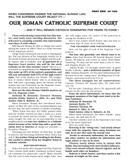Our Roman Catholic Supreme Court