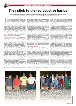 They stick to the reproductive basics