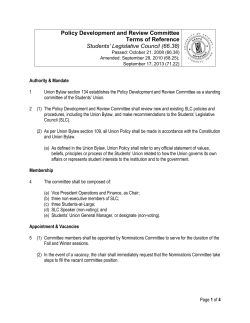 Policy Development and Review Committee