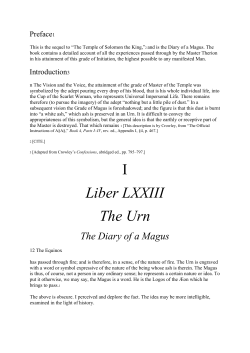 I Liber LXXIII The Urn