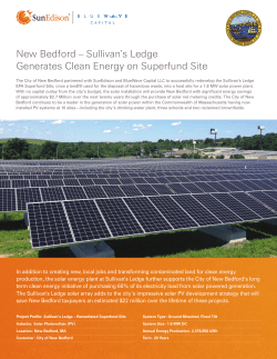 New Bedford &ndash; Sullivan`s Ledge Generates Clean Energy