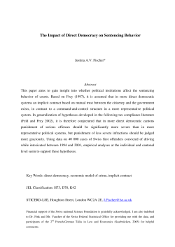 The Impact of Direct Democracy on Sentencing Behavior