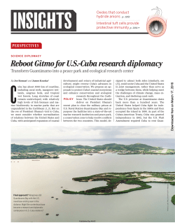 Reboot Gitmo for U.S.-Cuba research diplomacy