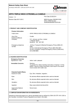 off&reg; triple wick citronella candle