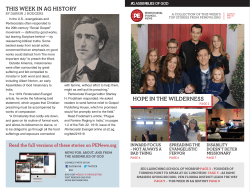 this week in ag history hope in the wilderness