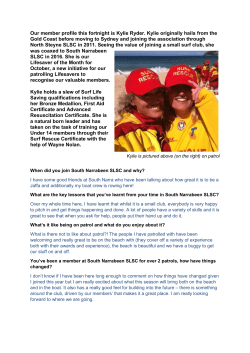 Our member profile this fortnight is Kylie Ryder. Kylie originally hails