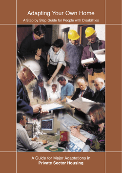 Adapting your own home - The Housing Executive