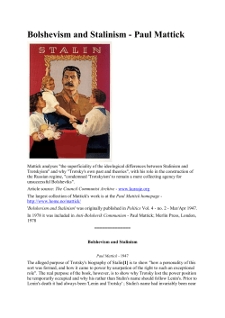 Bolshevism and Stalinism - Paul Mattick