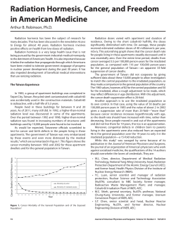Radiation Hormesis, Cancer, and Freedom in American Medicine