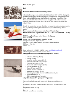 Info Delicious dinner and entertaining stories From the