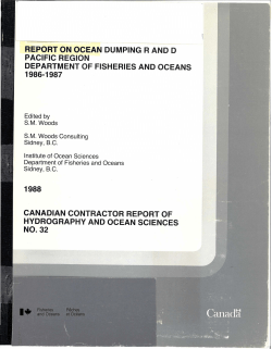 report on ocean dumping rand d pacific region department of