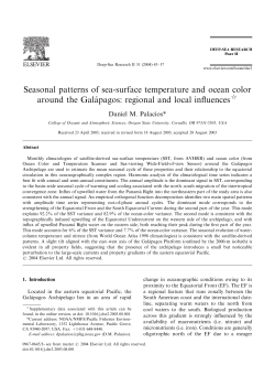 Seasonal patterns of sea-surface temperature and ocean