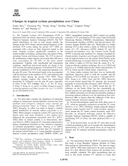 Changes in tropical cyclone precipitation over