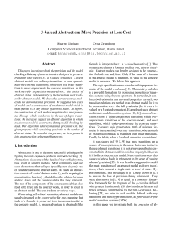 3-Valued Abstraction: More Precision at Less Cost