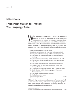 From Penn Station to Trenton: The Language Train