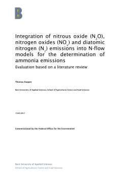 Integration of nitrous oxide (N O), nitrogen oxides (NO ) and diatomic