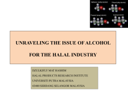 unraveling the issue of alcohol for the halal industry