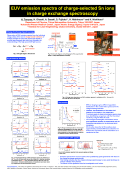 EUV emission spectra of charge-selected Sn ions in