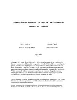 Shipping the Good Apples Out: An Empirical Confirmation of the