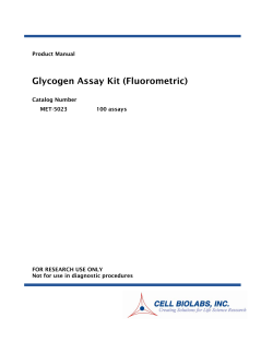 Glycogen Assay Kit (Fluorometric)