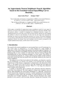 An Approximate Nearest Neighbours Search