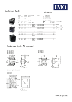 Contactors 4-pole Contactors 4