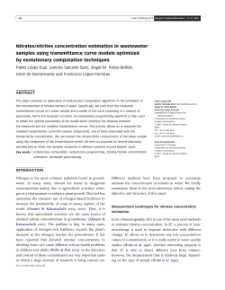 Nitrates/nitrites concentration estimation in wastewater samples