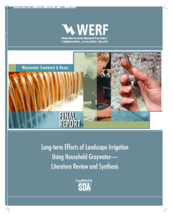 Long-term Effects of Landscape Irrigation Using