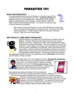 Parasites 101 rev-6 - Life Cleanse of Anoka