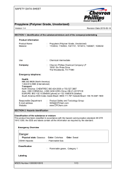 Propylene (Polymer Grade, Unodorized)