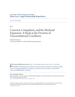 Coercion, Compulsion, and the Medicaid Expansion