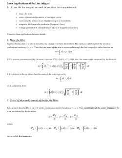 Apps. Line Integral