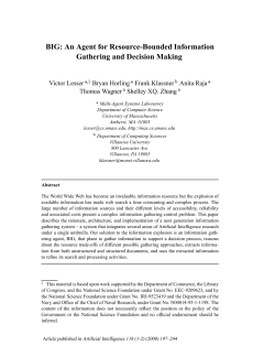 BIG: An Agent for Resource-Bounded Information Gathering and