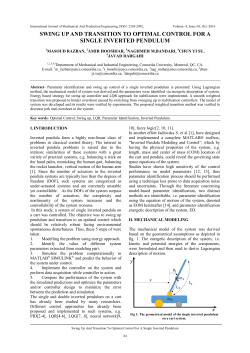 swing up and transition to optimal control for a single inverted