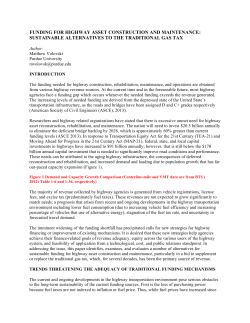 funding for highway asset construction and maintenance