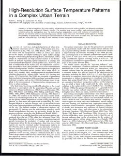 High-Resolution Surface Temperature Patterns in a Complex