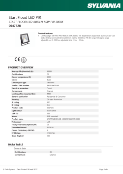 start flood led 4400lm 50w pir 3000k