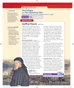 The Prologue from The Canterbury Tales Geoffrey Chaucer 1340