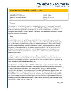 2530 Amorous Relationships - Digital Commons@Georgia Southern