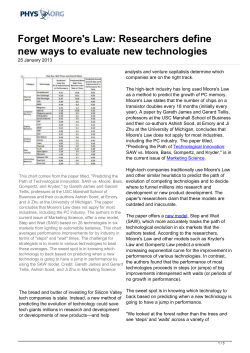 Forget Moore`s Law: Researchers define new ways to