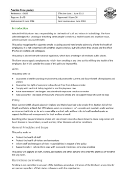 GN25 Smoke Free Policy - Windmill Hill City Farm