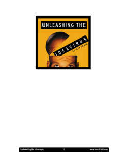 Unleashing the Ideavirus 1 www.ideavirus.com